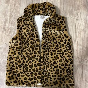 Carter’s Girls Animal Print Faux Fur Vest